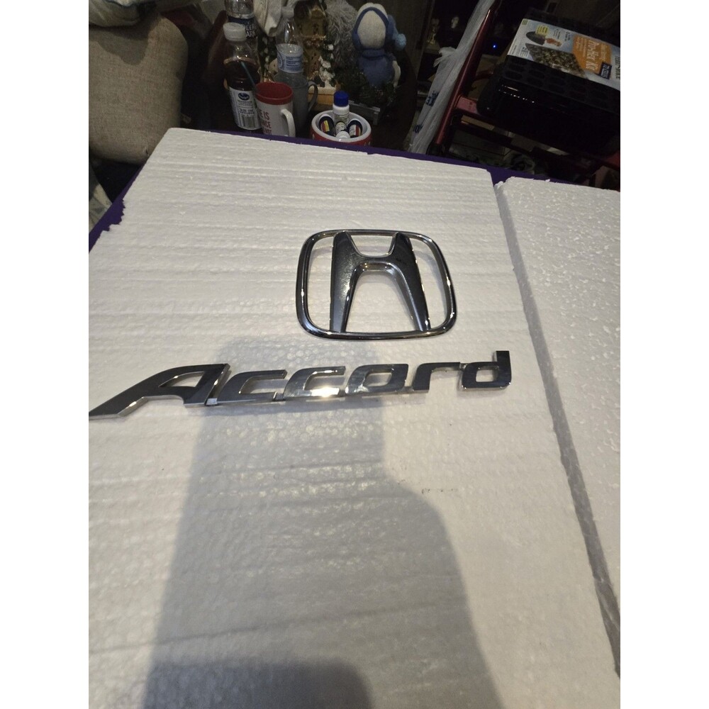 08-12 Honda Accord SEDAN Rear Emblem Back Trunk Chrome Badge Symbol Genuine OEM